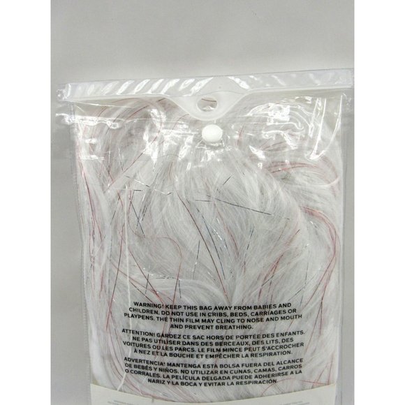 Claire's Womens Hair Accessories Halloween White Tinsel Sparkly Wig Costumes New - Picture 6 of 7